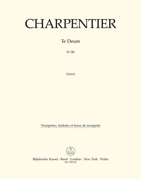 Marc-Antoine Charpentier: Te Deum D-Dur H 146, Noten