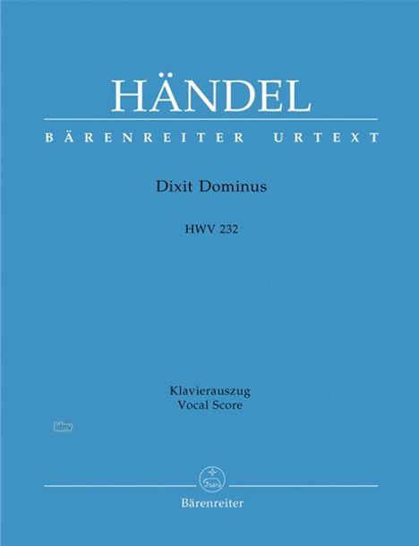 Dixit Dominus HWV 232, Klavierauszug, Noten