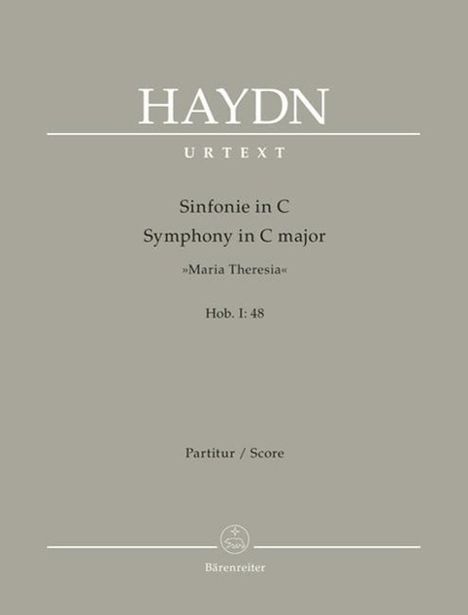 Haydn, J: Sinfonie Nr. 48 in C-Dur "Maria Theresia", Noten