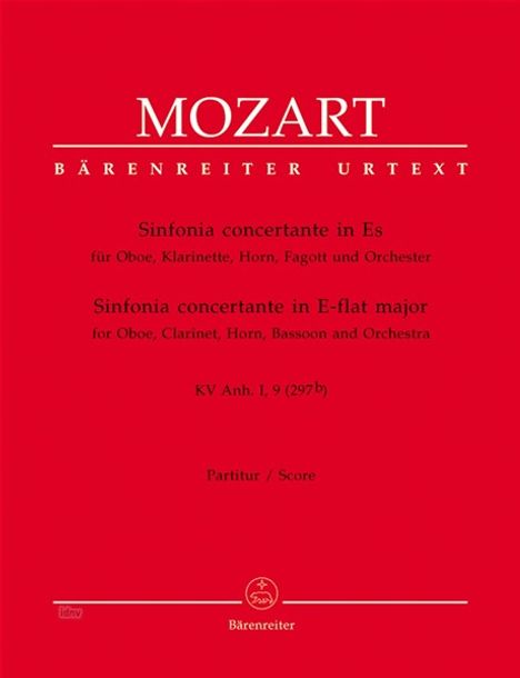 Wolfgang Amadeus Mozart: Sinfonia concertante für Oboe,, Noten