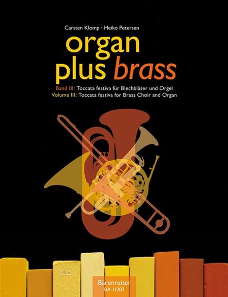 Organ plus brass, Partitur mit Bläserpartitur in C. Bd.3, Noten