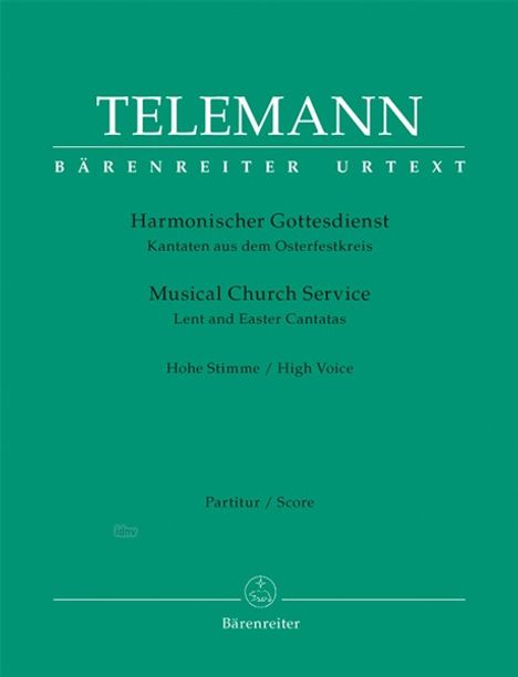 Solokantaten für hohe Singstimme, 1 Instrument und Basso continuo - Osterfestkreis, Partitur und Stimmen, Noten