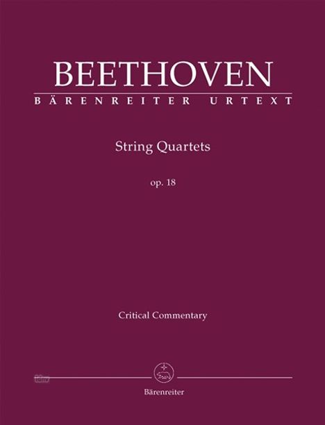 Ludwig van Beethoven: String Quartets op. 18, Noten