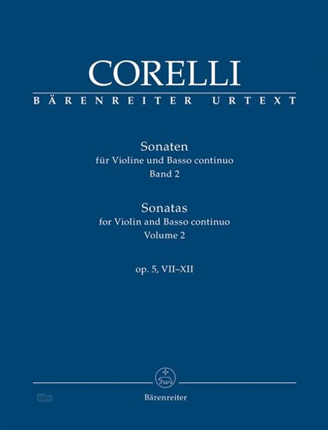 Sonaten für Violine und Basso continuo Opus V. Bd.2, Noten