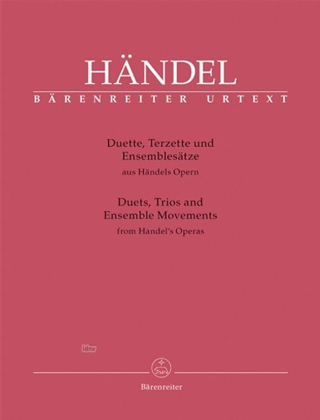 Duette, Terzette und Ensembelsätze aus Händels Opern, Klavierauszug, Noten
