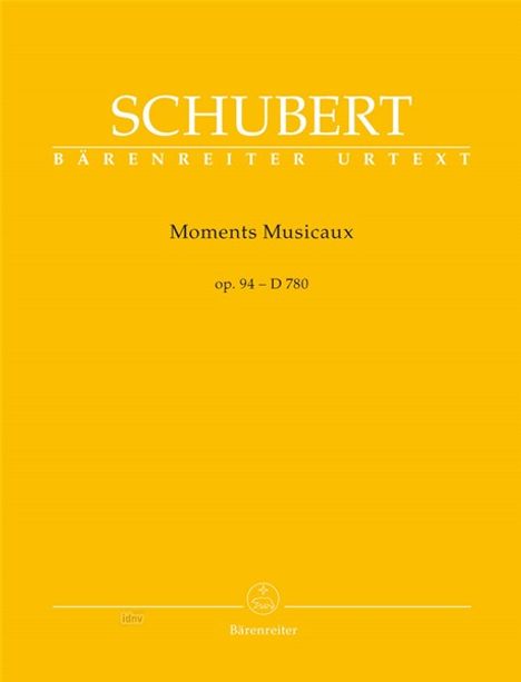 Franz Schubert: Moments Musicaux D 780 (op. 94, Noten