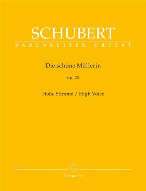 Schubert, F: schöne Müllerin op. 25, Noten