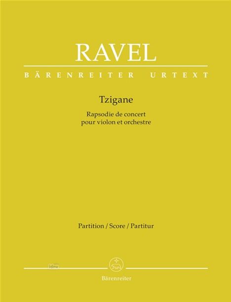 Tzigane, Konzertrhapsodie für Violine und Orchester, Partitur, Noten