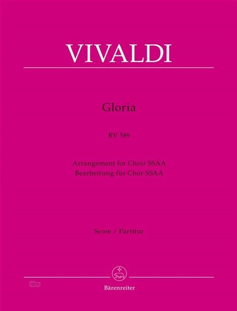 Antonio Vivaldi: Gloria RV 589, Noten