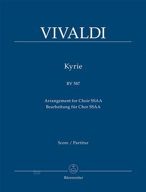 Antonio Vivaldi: Kyrie RV 587, Noten