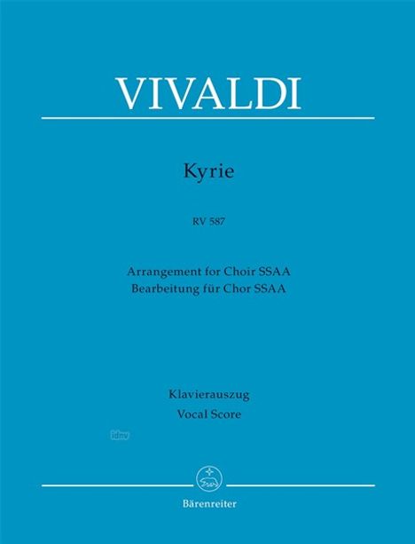 Antonio Vivaldi: Kyrie RV 587, Noten