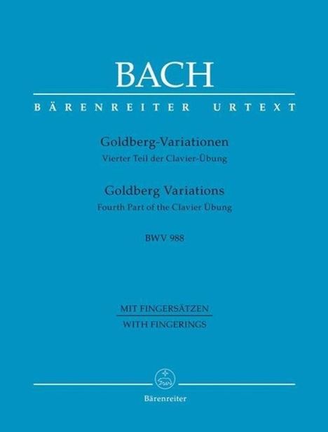 Goldberg-Variationen BWV 988, Noten