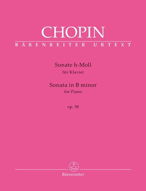 Frédéric Chopin: Sonate für Klavier h-Moll op. 58, Buch