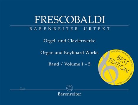 Girolamo Frescobaldi: Orgel- und Clavierwerke I-IV, Noten