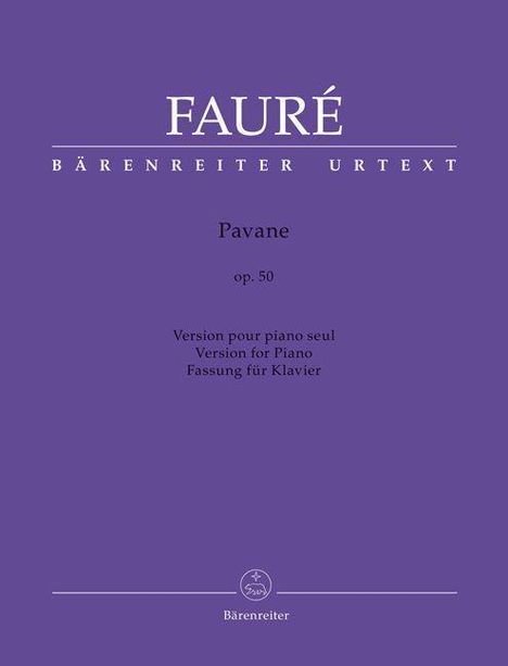 Gabriel Fauré: Pavane für Klavier op. 50, Buch