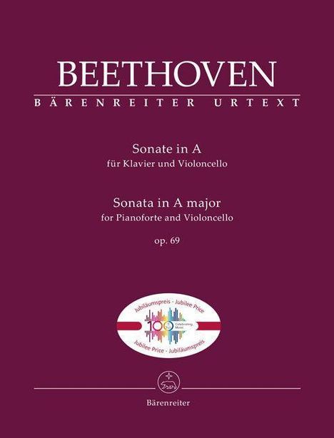 Ludwig van Beethoven (1770-1827): Sonate für Klavier und Violoncello op. 69, Buch