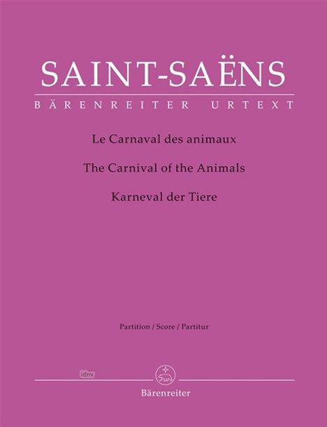Camille Saint-Saens: Le Carnaval des animaux, Noten