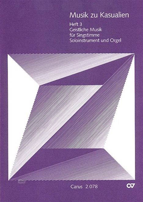 Musik zu Kasualien, Heft 3, Noten