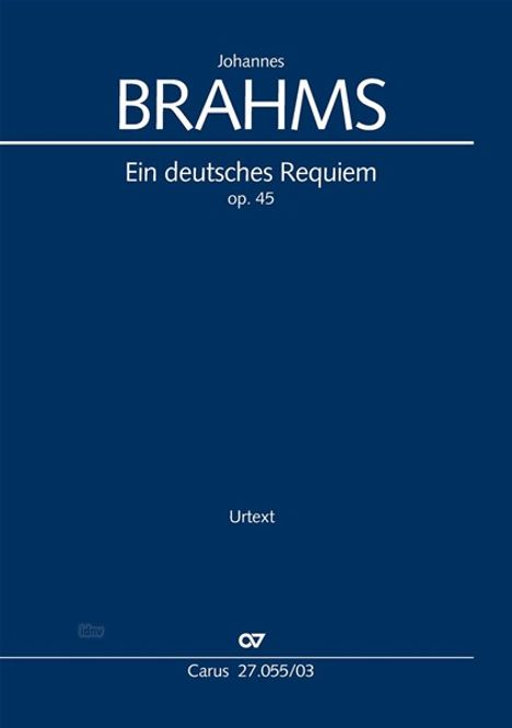 Johannes Brahms: Ein deutsches Requiem (Klavierauszug), Noten