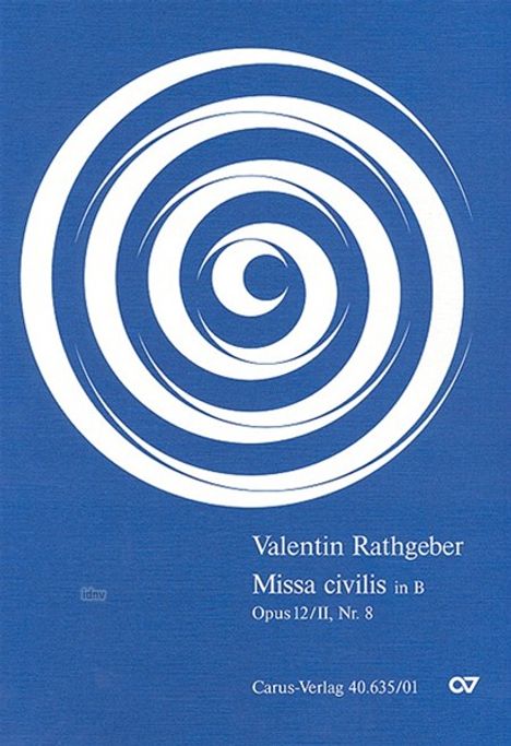 Johann Valentin Rathgeber: Missa civilis in B B-Dur op. 1, Noten