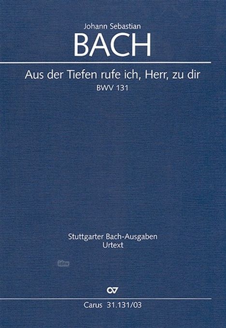 Johann Sebastian Bach (1685-1750): Aus der Tiefen rufe ich, Herr, zu dir, Buch
