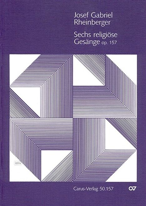 Josef Rheinberger: Rheinberger,J.G.    :Rheinberger:Sechs r... /P /KT, Noten