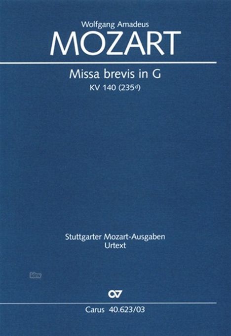 Missa brevis in G (Klavierauszug), Noten