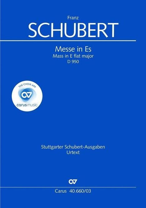 Schubert, F: Messe in Es (Klavierauszug), Noten