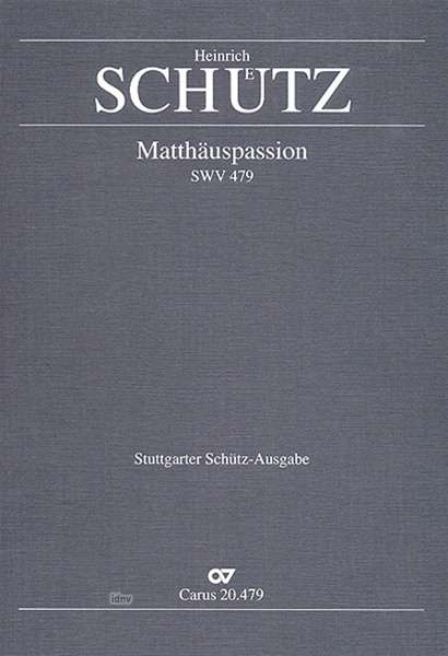 Heinrich Schütz: Schütz,H.           :Matthäusp. doris...479 /P /KT, Noten