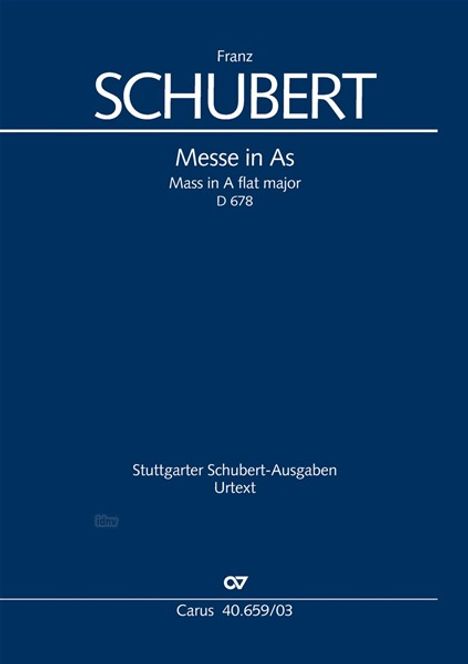 Schubert, F: Messe in As, Noten