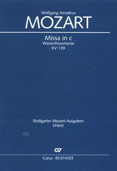 Mozart, W: Missa in c (Klavierauszug), Buch