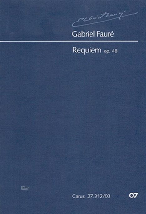 Requiem d-Moll op.48, Klavierauszug, Noten