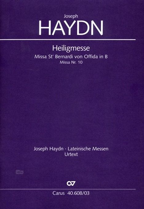 Messe B-Dur Hob.XXII:10 (Heilig-Messe), Klavierauszug, Noten