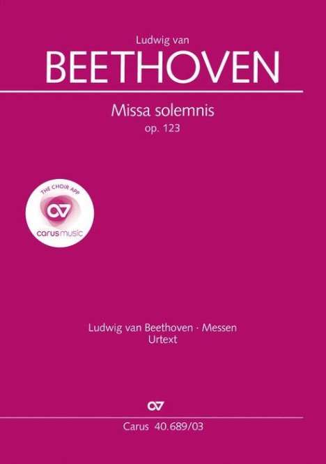 Beethoven, L: Missa solemnis (Klavierauszug), Buch