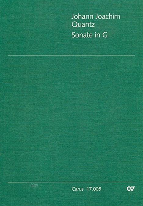 Johann Joachim Quantz: Sonate in G G-Dur QV 1:110, Noten