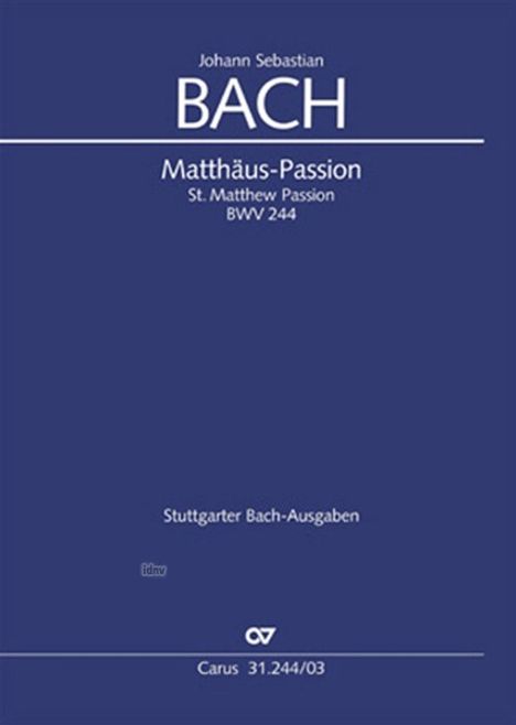 Johann Sebastian Bach (1685-1750): Bach: Matthäus-Passion, Buch