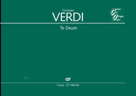 Giuseppe Verdi: Te Deum (1895/96), Noten
