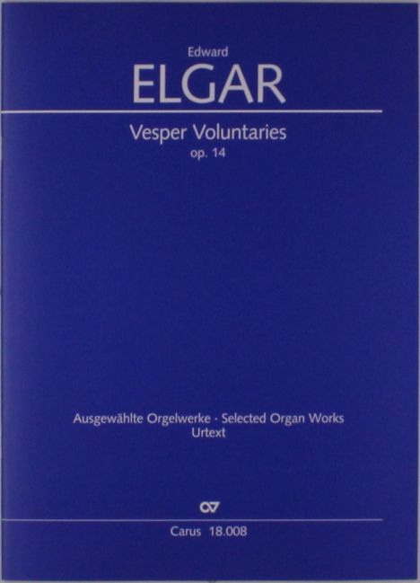 Edward Elgar: Vesper Voluntaries op. 14, Noten