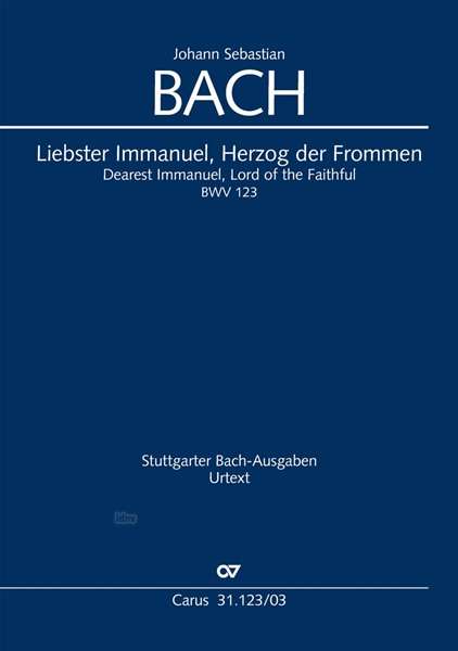Liebster Immanuel, Herzog der Frommen BWV 123, Noten