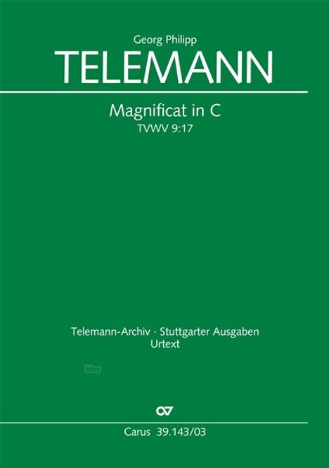 Georg Philipp Telemann: Magnificat in C TVWV 9:17, Noten