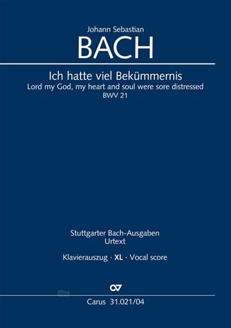 Johann Sebastian Bach: Bach, J: Ich hatte viel Bekümmernis (Klavierauszug XL), Noten