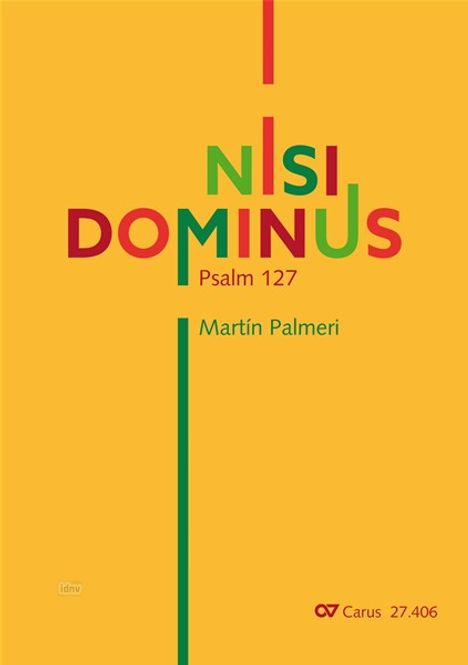 Martin Palmeri (geb. 1965): Palmeri, M: Nisi Dominus (Klavierauszug), Buch