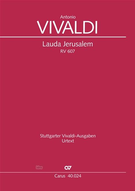 Antonio Vivaldi: Lauda Jerusalem e-Moll RV 609, Noten