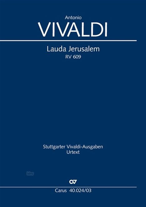 Antonio Vivaldi: Lauda Jerusalem (Klavierauszug), Noten