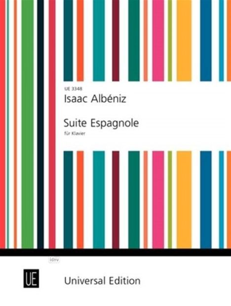 Isaac Albeniz: Suite Espagnole für Klavier (1886), Noten