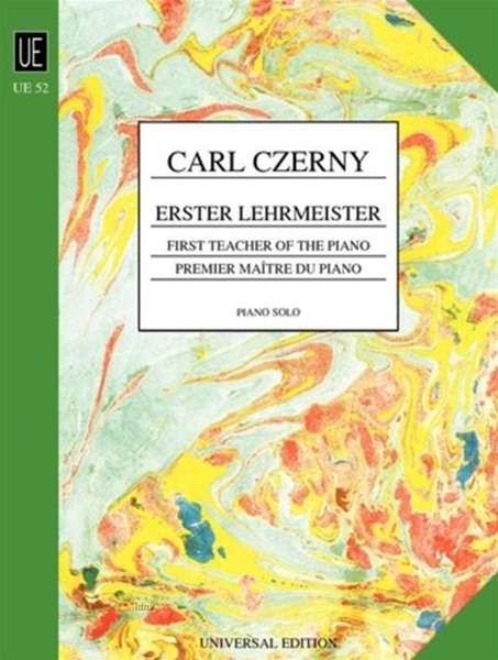 Carl Czerny: Erster Lehrmeister für Klavier op. 599, Noten