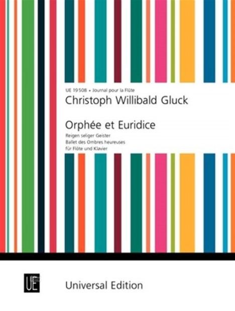 Christoph Willibald Gluck: Reigen seliger Geister aus "Orphée et Euridice" für Flöte und Klavier, Noten