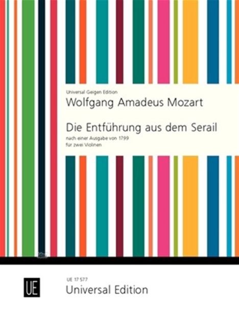 Wolfgang Amadeus Mozart: Die Entführung aus dem Serail für 2 Violinen KV 384, Noten