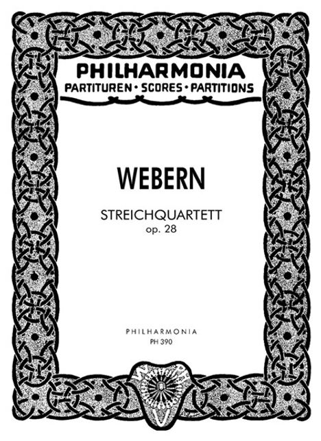 Webern, A: Streichquartett, Buch