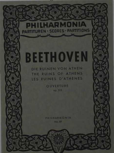 Ludwig van Beethoven: Die Ruinen von Athen-Ouvertüre op. 113, Noten
